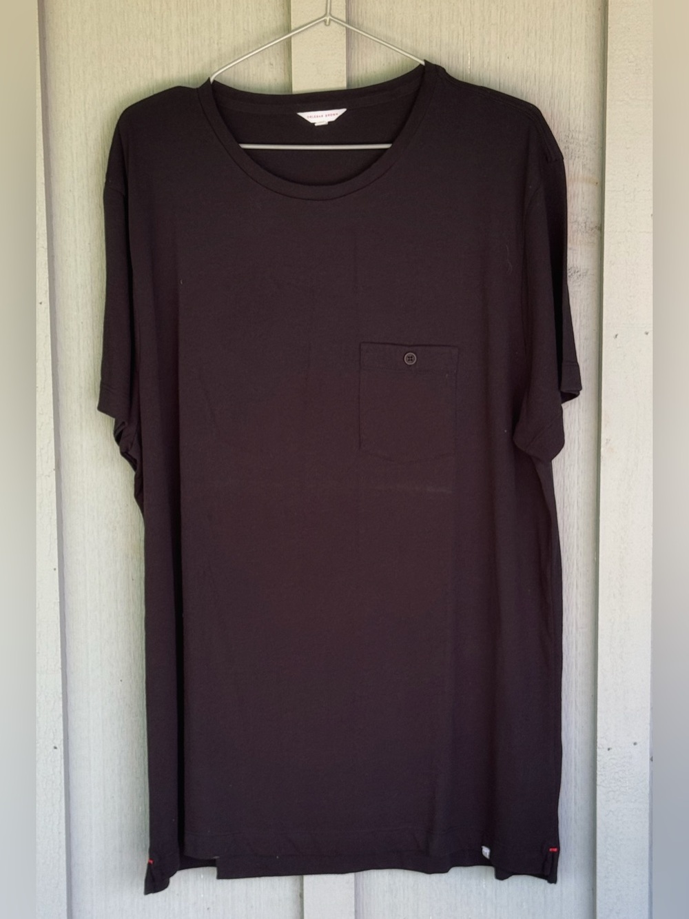 Men's Orlebar Brown Black Pocket Crew Neck T-Shirt - XXL - NWOT